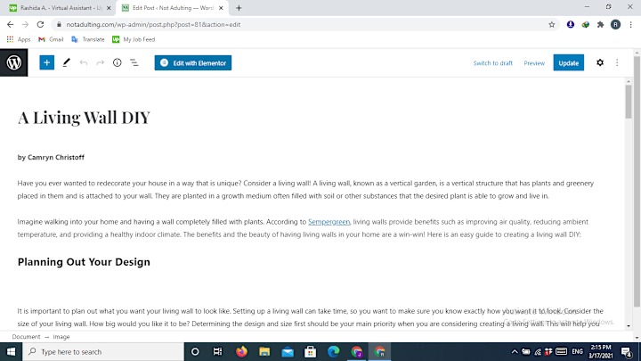 Cover image for WordPress Blog Editing