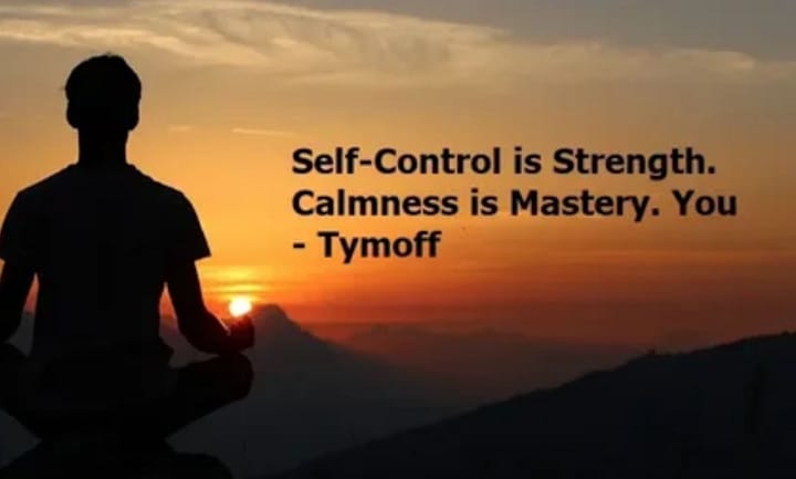 Cover image for Awareness About Self-control Is Strength. Calmness Is Mastery. …