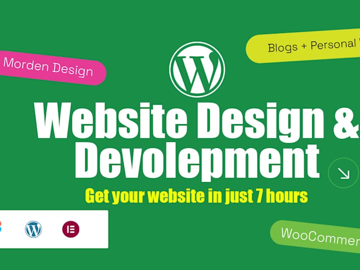 Cover image for I will create Wordpress website in just 7 hours