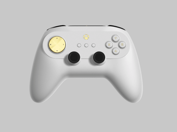 Cover image for 3D | Xbox Controller gold buttons