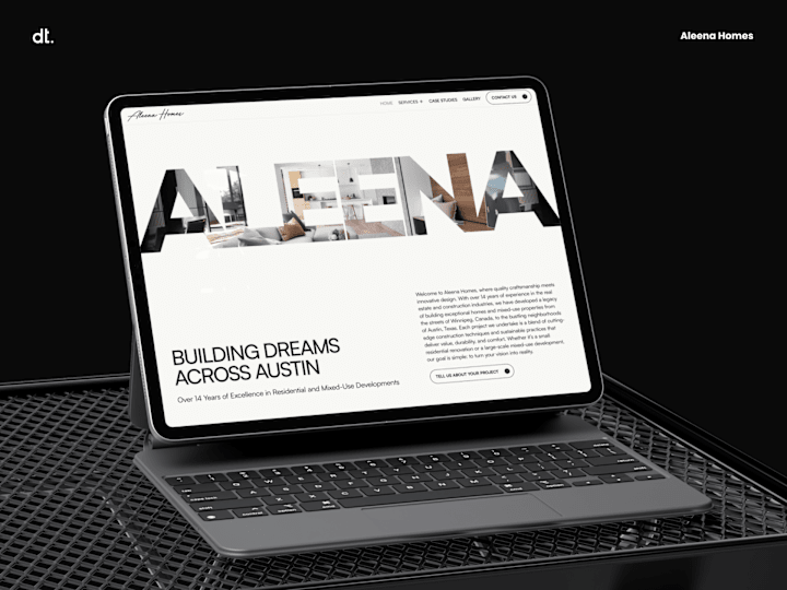 Cover image for Aleena Homes | Content Management in Framer