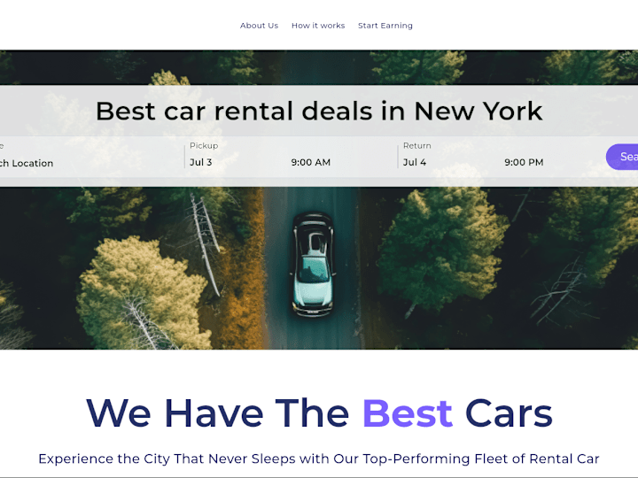 Cover image for Toco - Best car rental in New york