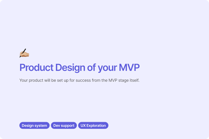 Cover image for MVP Design