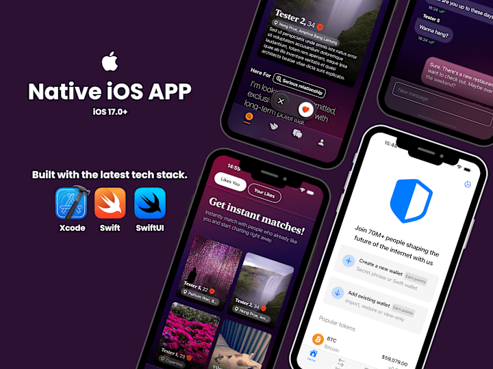 Cover image for Build a native iOS app using SwiftUI + Swift