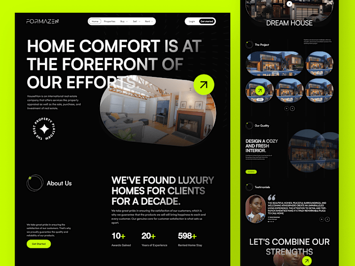 Cover image for Real Estate Landing Page |  UI Design 