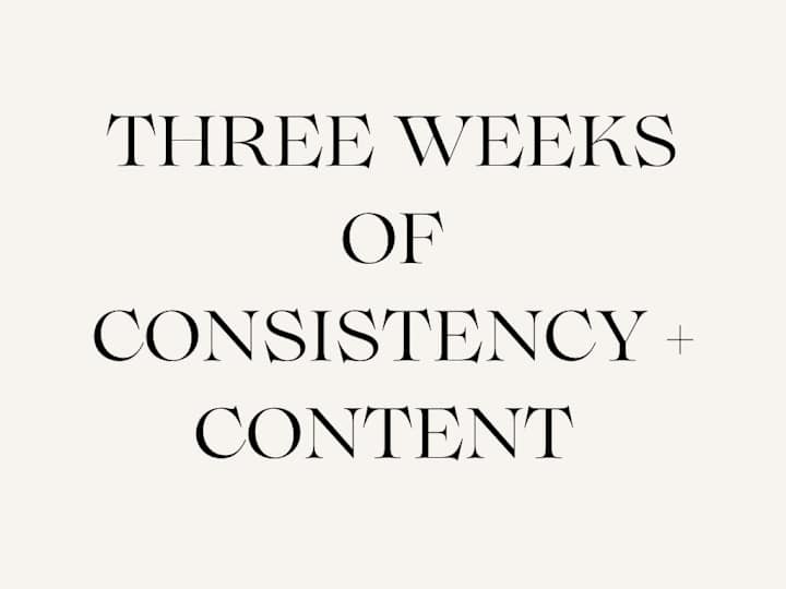 Cover image for 3 Week Content Insights