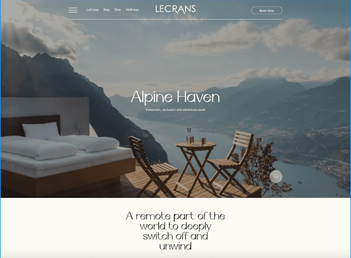 Cover image for LeCrans Alpine Retreat: Elevating Luxury Through Intuitive UX/UI