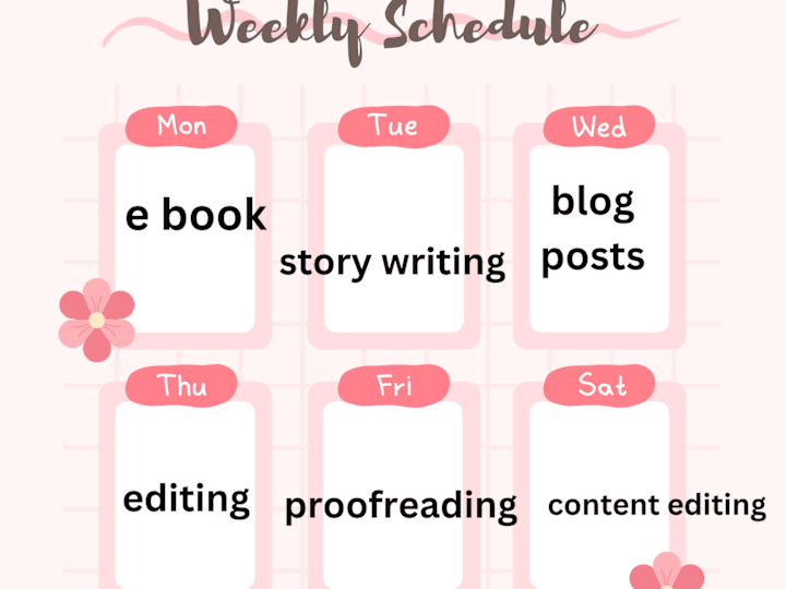 Cover image for I can provide best services on Writing and Design