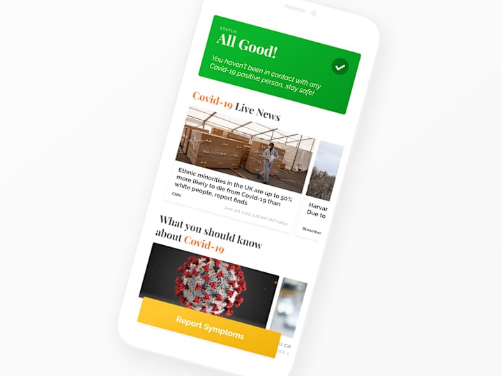 Cover image for Trace: Covid-19 Tracing App UI