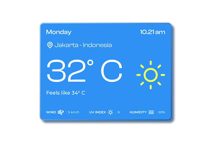 Cover image for Simple Clean-Weather Widget