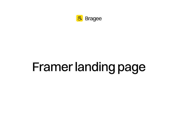 Cover image for Framer Landing page