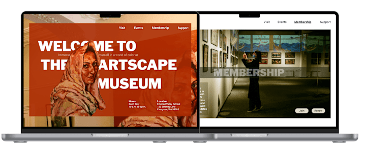 Cover image for Artscape - Museum Website Design