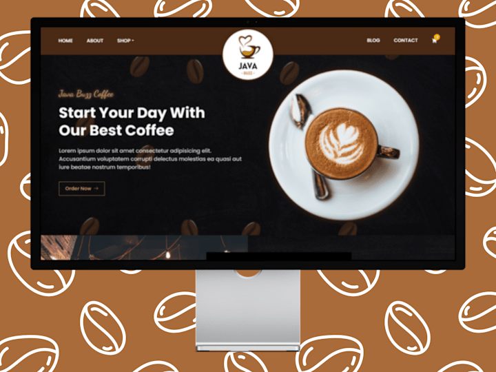 Cover image for Website Design for a Coffee Shop Named JavaBuzz