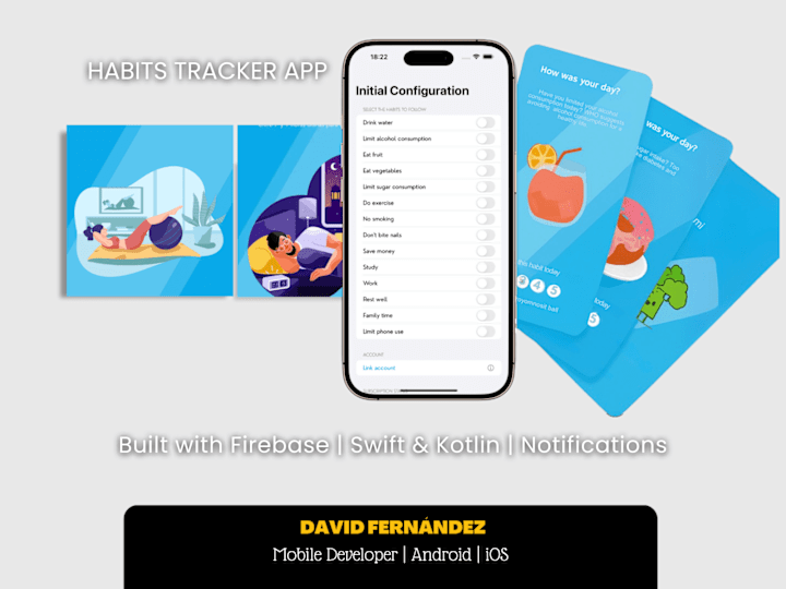 Cover image for Habits Tracker App – iOS & Android