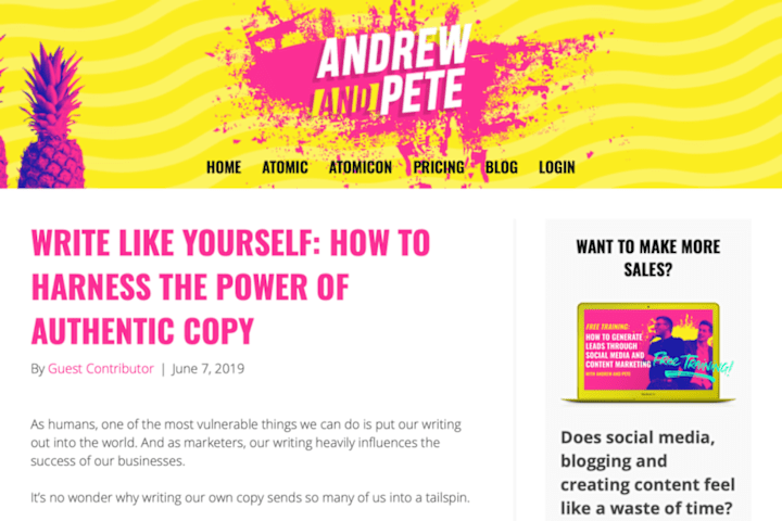 Cover image for Write Like Yourself: How to Harness the Power of Authentic Copy