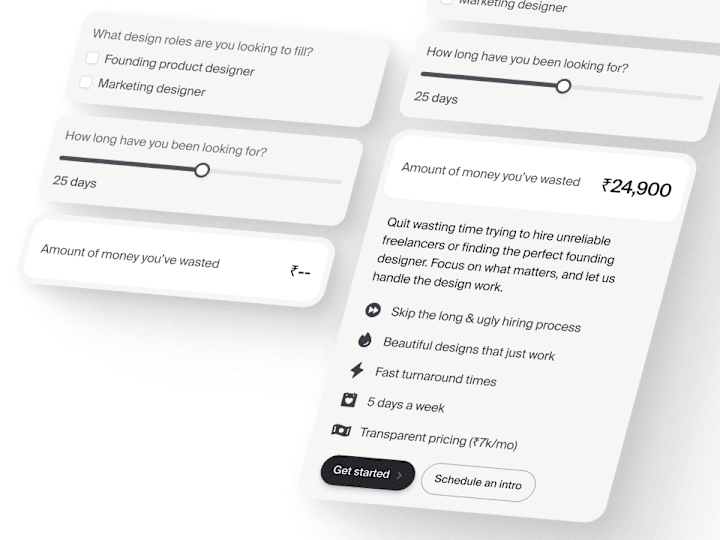 Cover image for Custom Design Agency Service Calculator | UI + Custom Algorithm