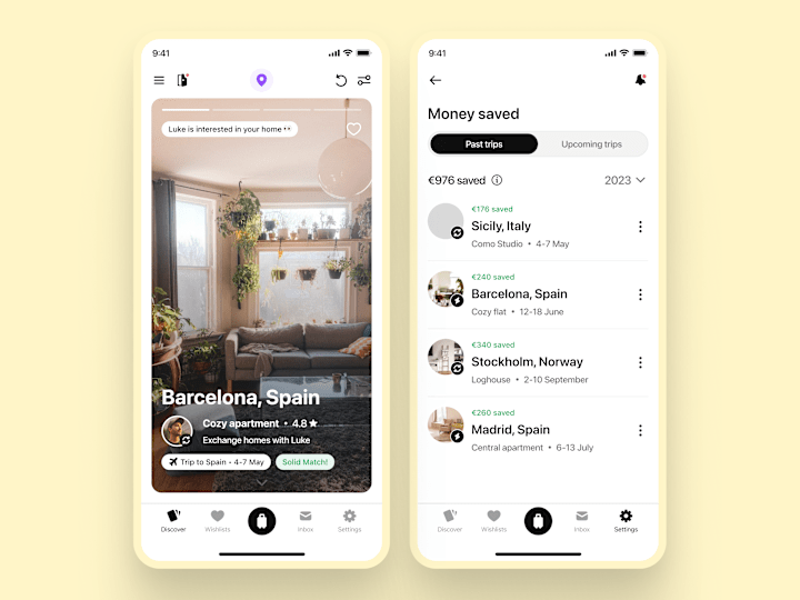 Cover image for Home exchange app