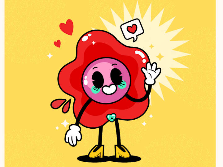 Cover image for 'My Period On' : Character Design ♥️🩸