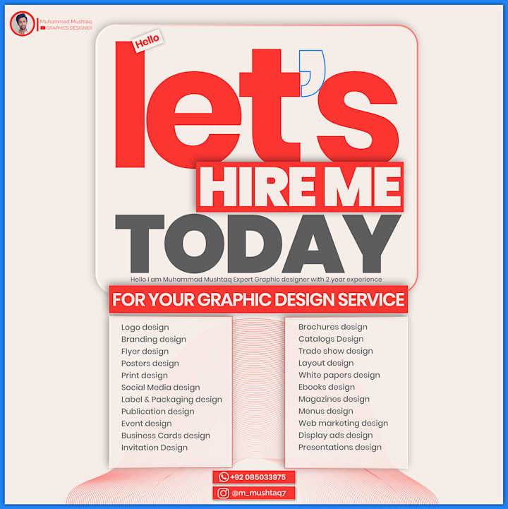 Cover image for Let s Hire me today on Behance