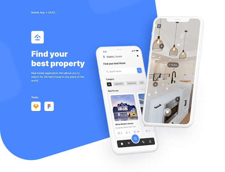 Cover image for UI/UX Design for a Real Estate App