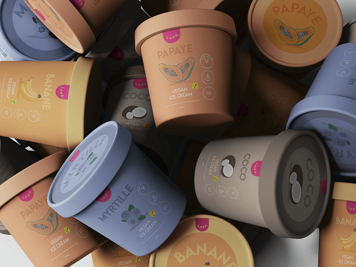 Cover image for Packaging design // Vegan ice cream 🍦