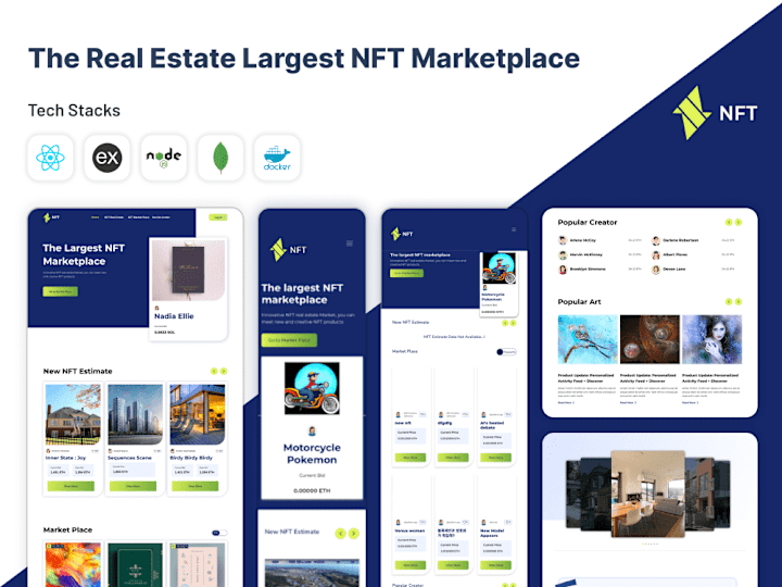 Cover image for Real Estate - Largest NFT Marketplace