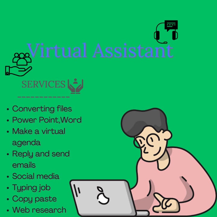 Cover image for I will be your virtual assistant