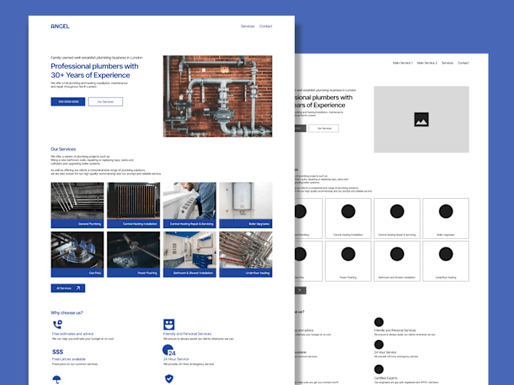 Cover image for Plumbing Service Web Redesign