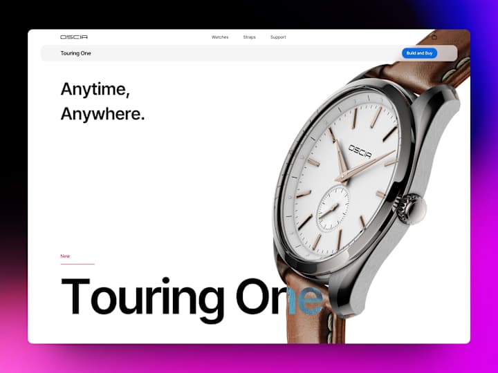 Cover image for E-Commerce Website for Watch Brand: OSCIA