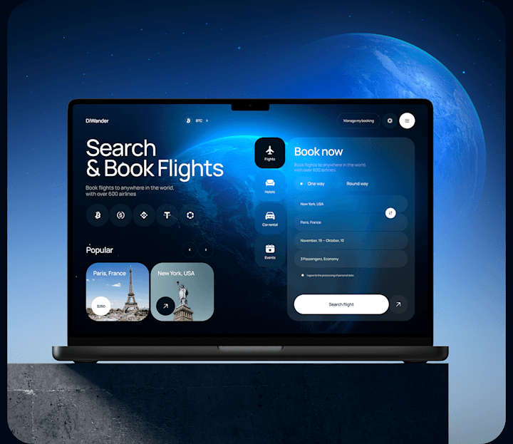 Cover image for Flight & Travel Booking Platform (Web & Mobile UI)