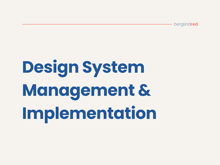 Cover image for Design Systems management