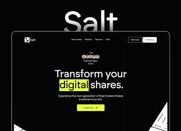 Cover image for Salt Investment Responsive Design - UI/UX 