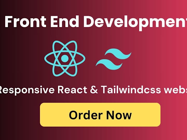 Cover image for I will build a responsive website using React and TailwindCSS