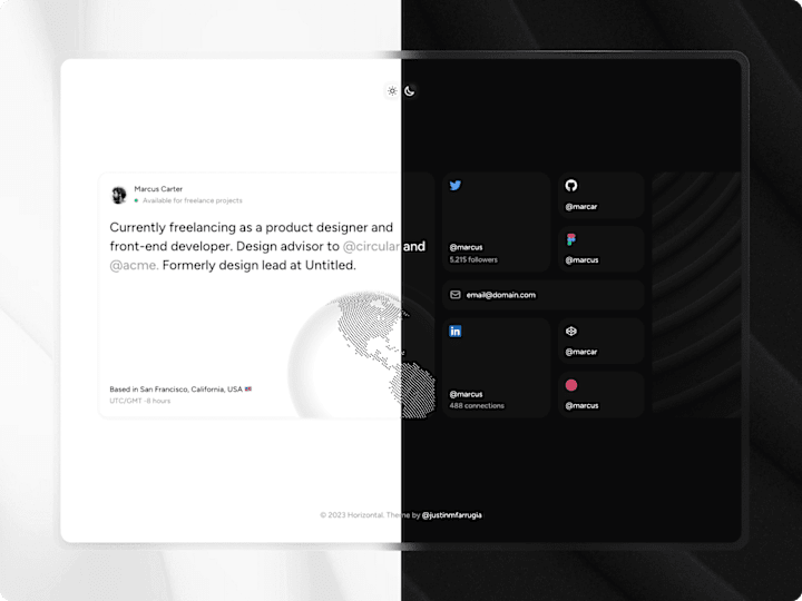 Cover image for Horizontal · Portfolio Template for Framer