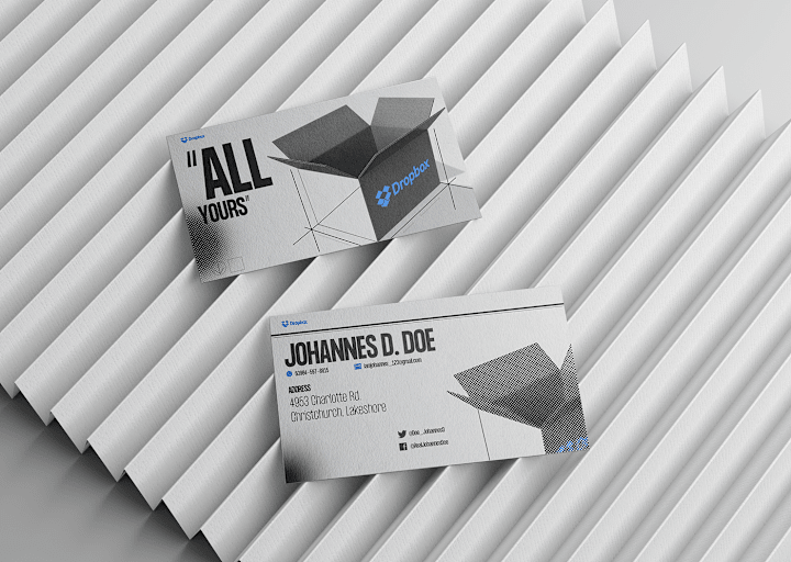 Cover image for Dropbox Business card :: Behance