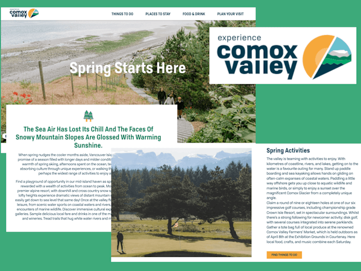 Cover image for Landing Page | Tourism Vancouver Island (4VI) | Exp Comox Valley