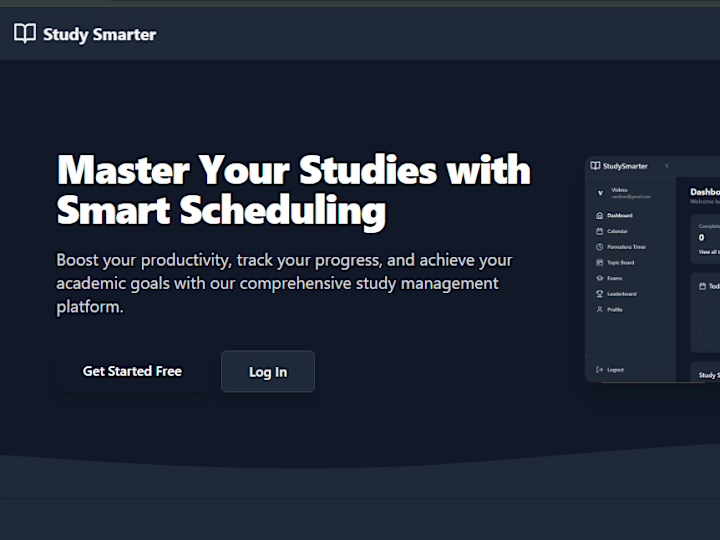 Cover image for Smart Study Scheduler Development