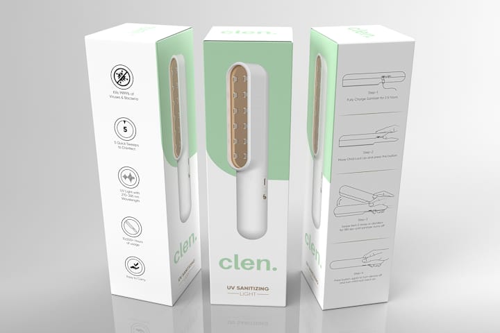 Cover image for CLEN – UV Sanitizing Light Packaging Design
