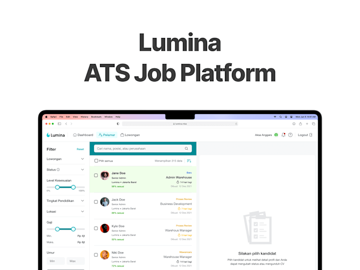 Cover image for Lumina – ATS Job Platform