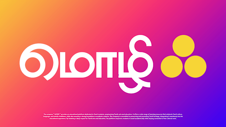 Cover image for "Mozhi" Title Card Logo and Animation