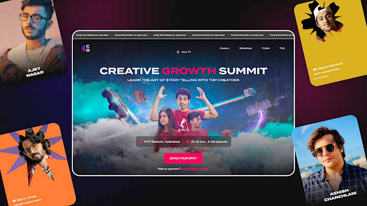 Cover image for Designing a Creator Growth Event website