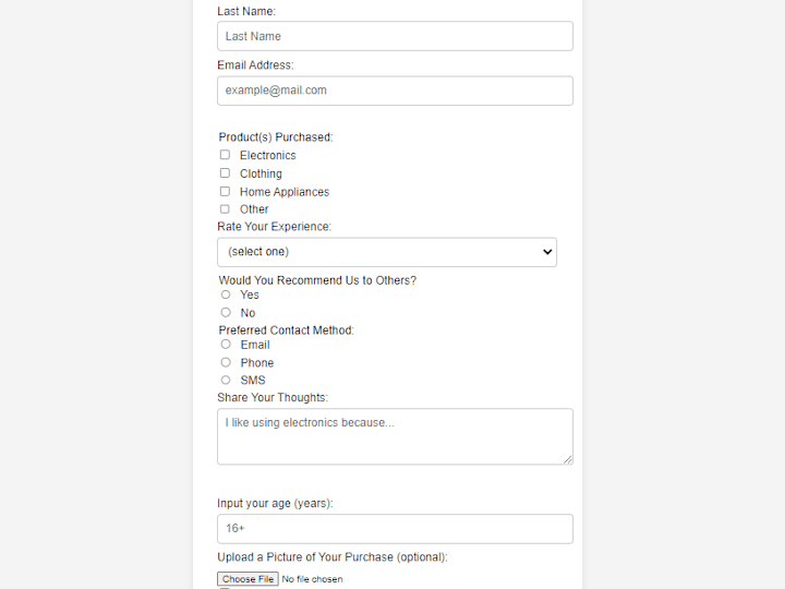 Cover image for Customer Feedback Survey