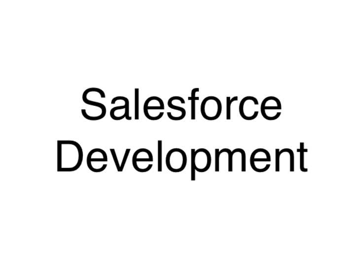 Cover image for Salesforce Development