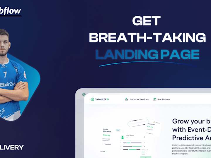 Cover image for High-Converting Webflow Landing Pages with Stunning Design
