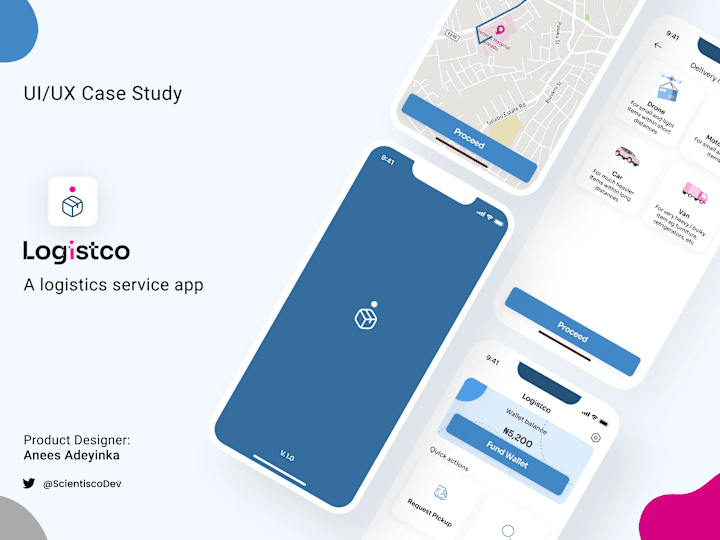 Cover image for Logistco UI/UX case study