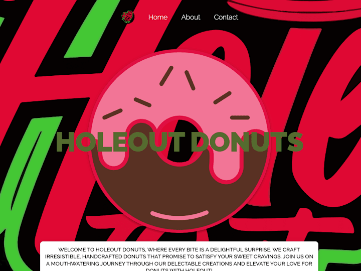 Cover image for Holeout Donuts - Delicious Handcrafted Donuts