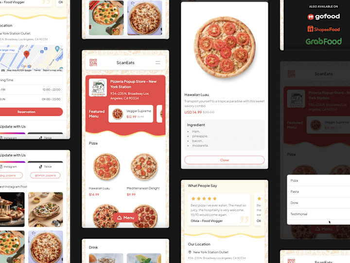 Cover image for Scan Eats - Simple Restaurant Landing Page