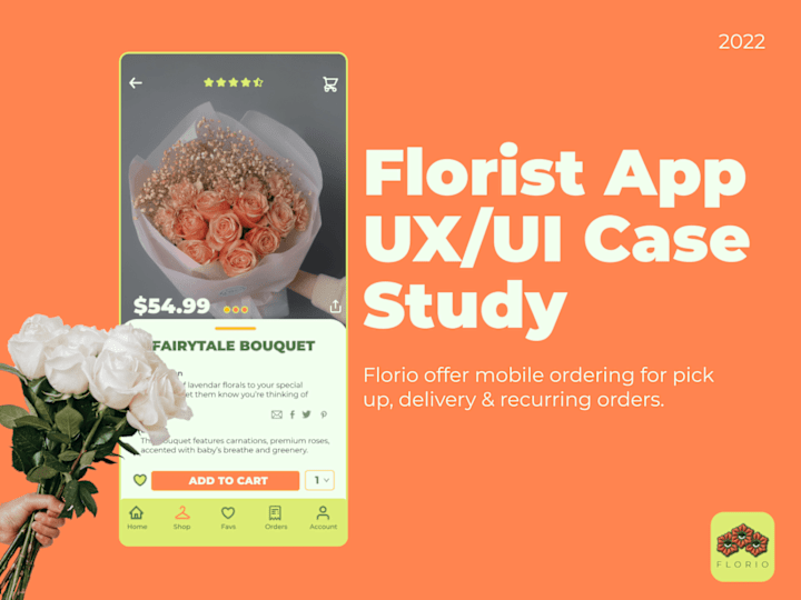 Cover image for Florist App UX/UI Case Study