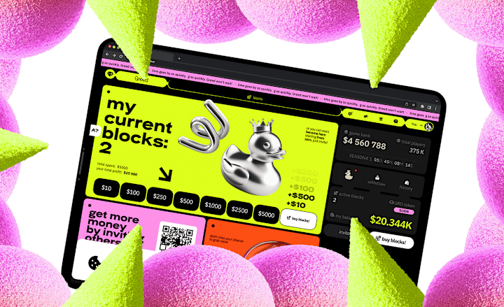 Cover image for Greed | Web Design & Brand Identity