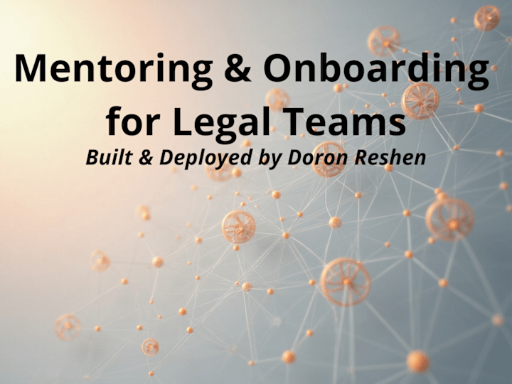 Cover image for Mentoring & Onboarding for Legal Teams